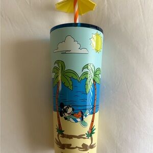 Starbucks Tropical Blue and Yellow Tumbler